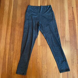 AERIE | dark gray cropped leggings L